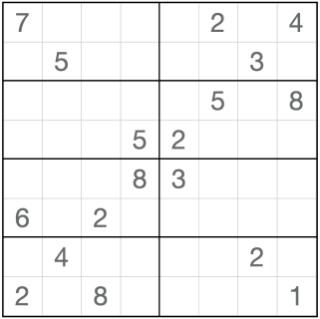 アンチキング sudoku8x8
