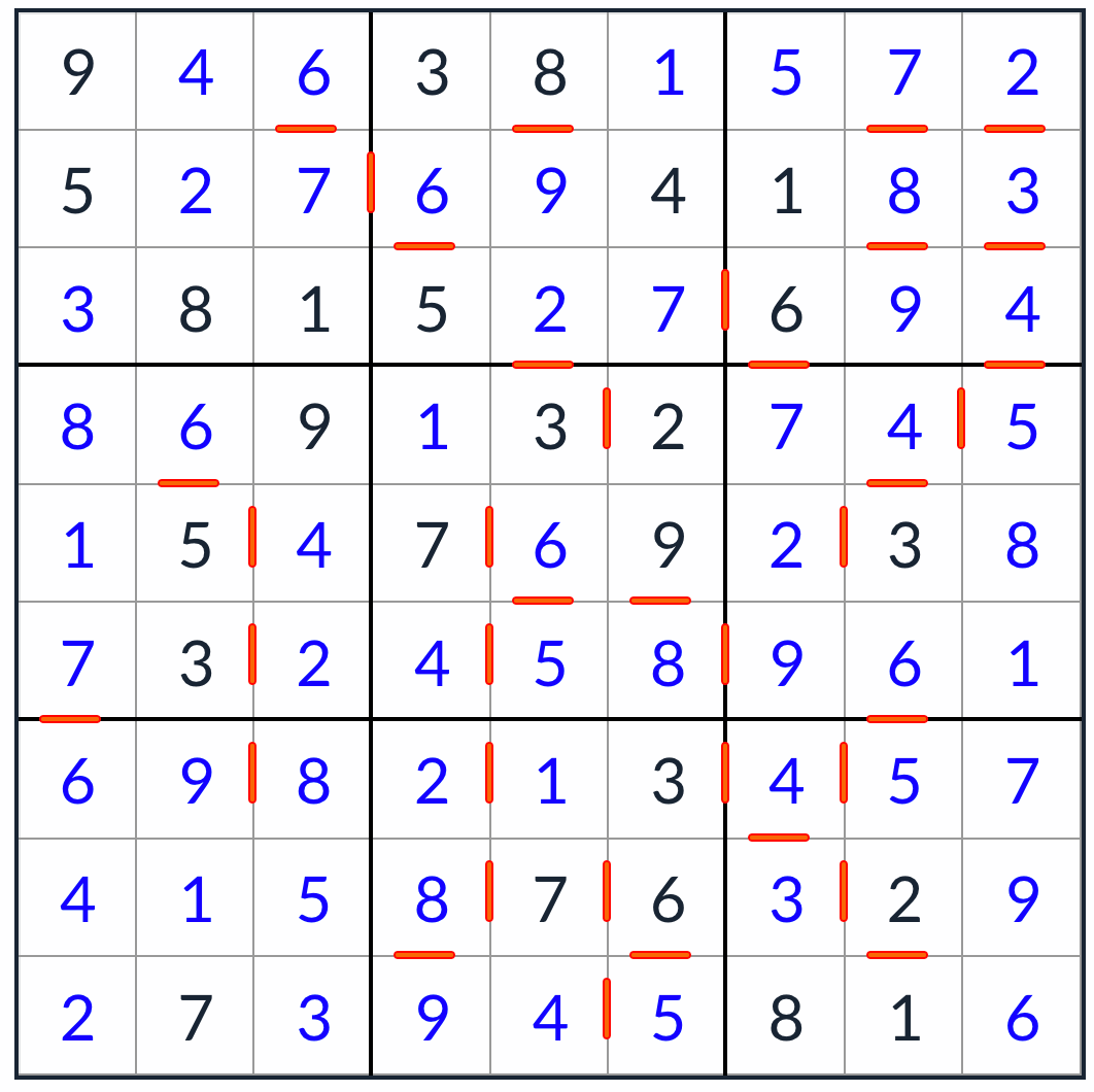 anti-knight連続Sudokuソリューション