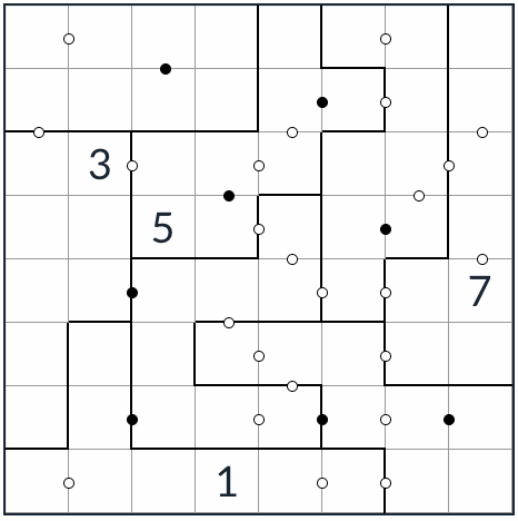 不規則なkropki sudoku 8x8