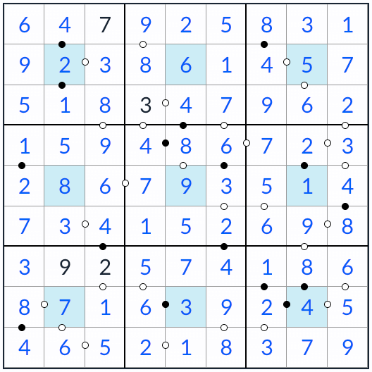 center kropki sudoku solution